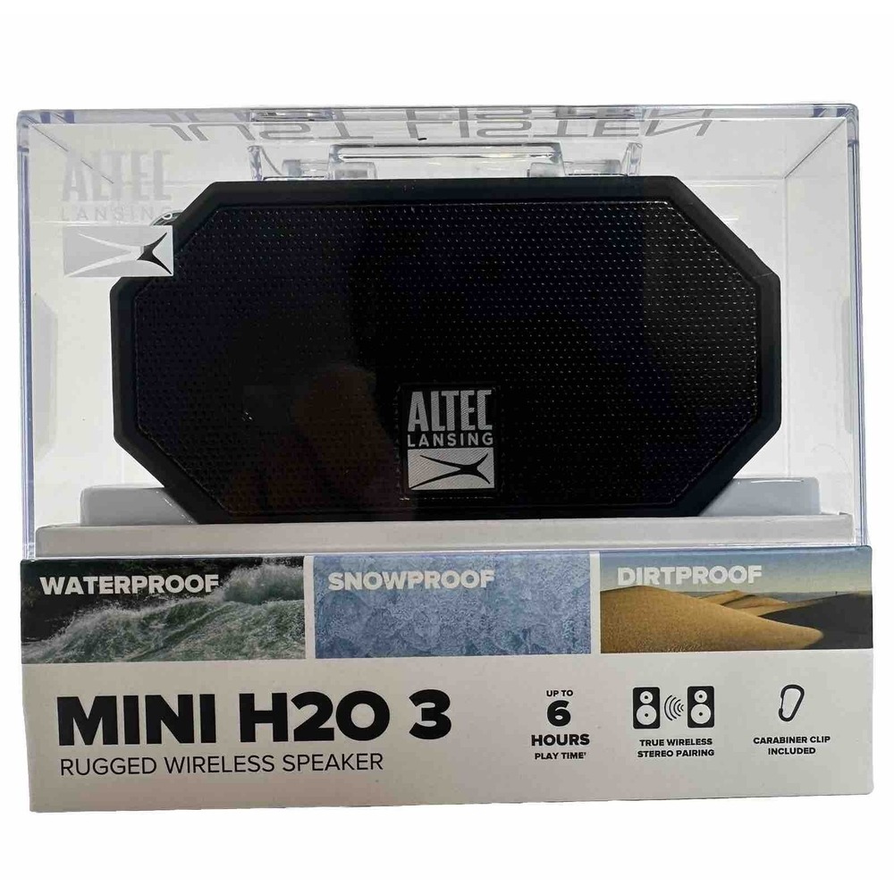 Altec Lansing Mini H20 3 Rugged Bluetooth Speaker- Realtree (Brand New Sealed) - Picture 9 of 10